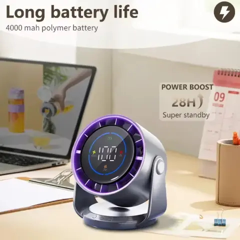 Fan Mini USB Hand Fan Urlár Leictreonach Deisce